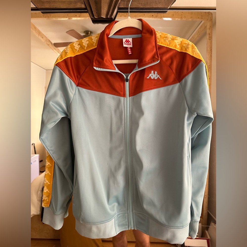 Kappa Orange and Light Blue Track Jacket